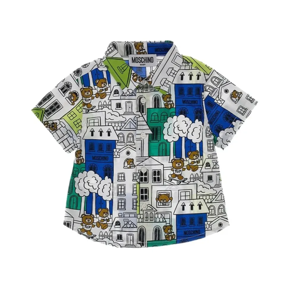 Allover Print Stretch Skjorte