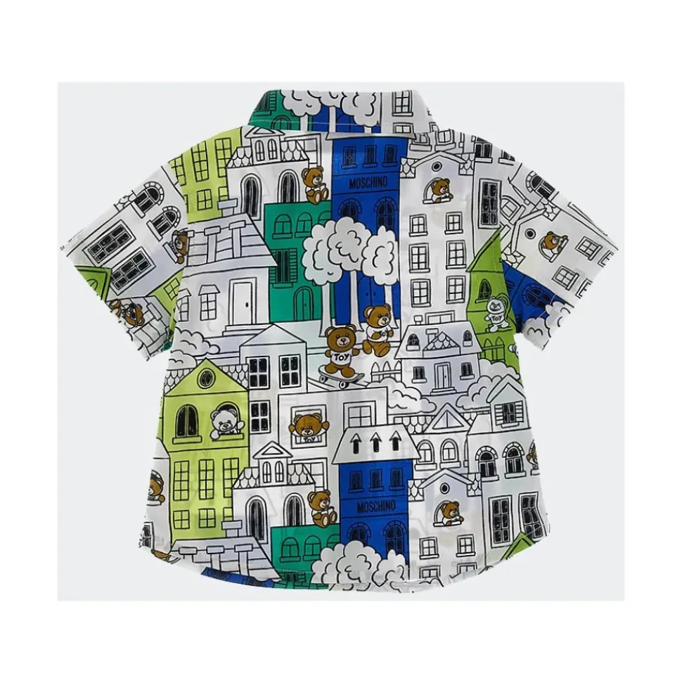 Allover Print Stretch Skjorte
