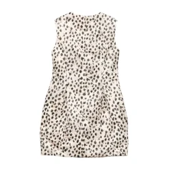 Animal-print Square Neck Dress