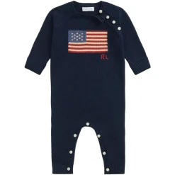 Baby Gutter USA Flag Romper i Marineblå
