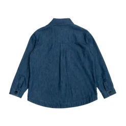 Barn Brodert Logo Denim Jakke