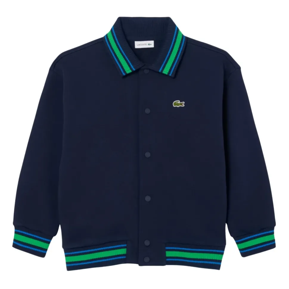 Barn Button-Down Fleece Jakke Navy