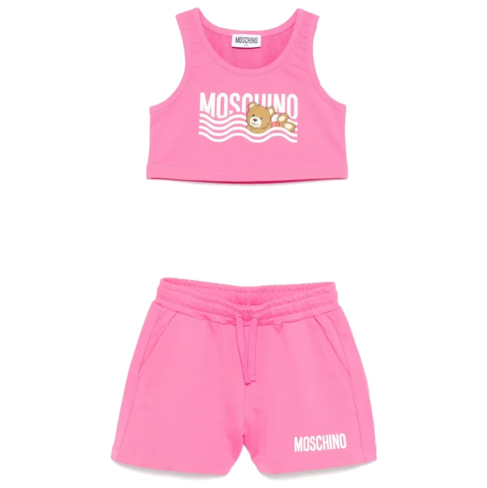 Barn Fuchsia Tank Top og Bermuda Shorts