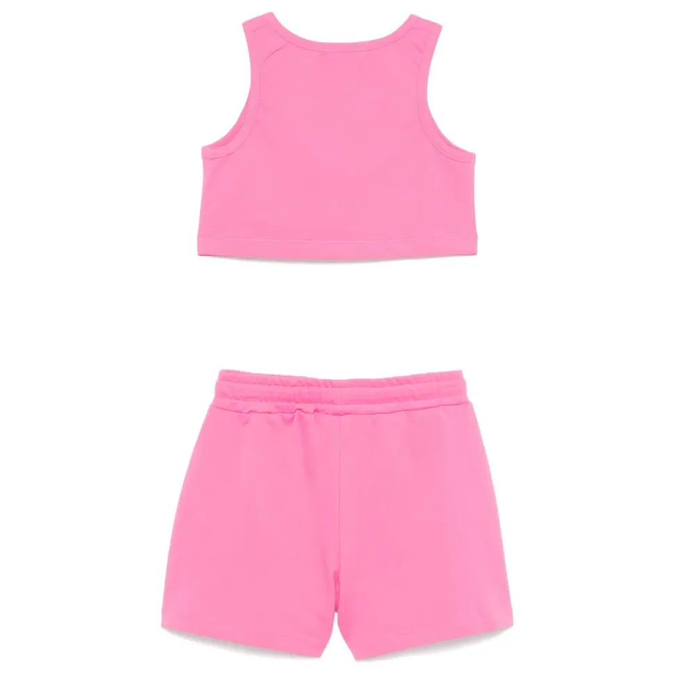 Barn Fuchsia Tank Top og Bermuda Shorts