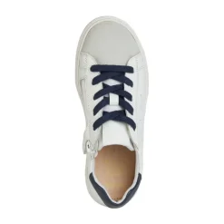 Barn Hvite Marineblå Sneakers