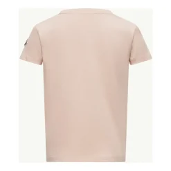 Barn Rosa T-skjorte Erme Patch Logo