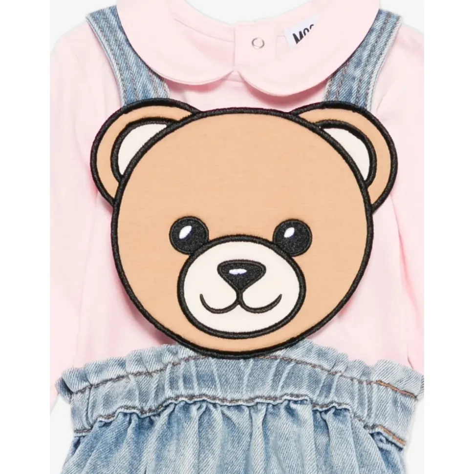Bear Denim Skjørt Sett i Blå