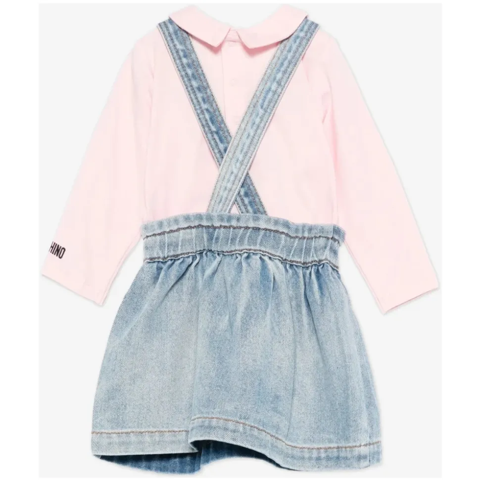 Bear Denim Skjørt Sett i Blå