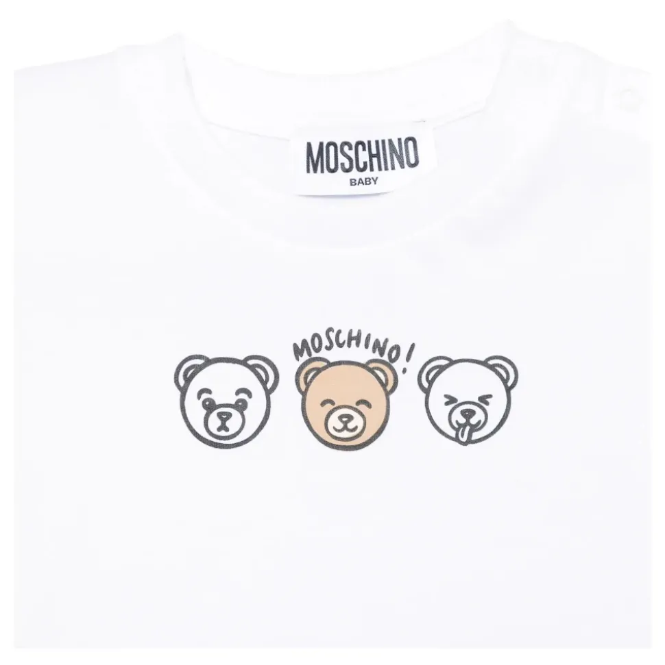 Bear Print Shorts Set