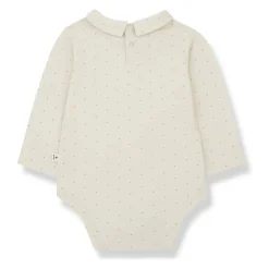 Beige Bomull Langarmet Topp
