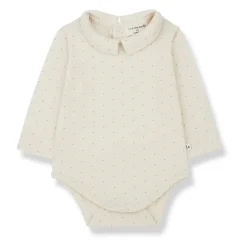 Beige Bomull Langarmet Topp