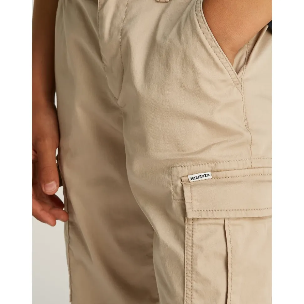 Beige Cargo Bukser for Gutter