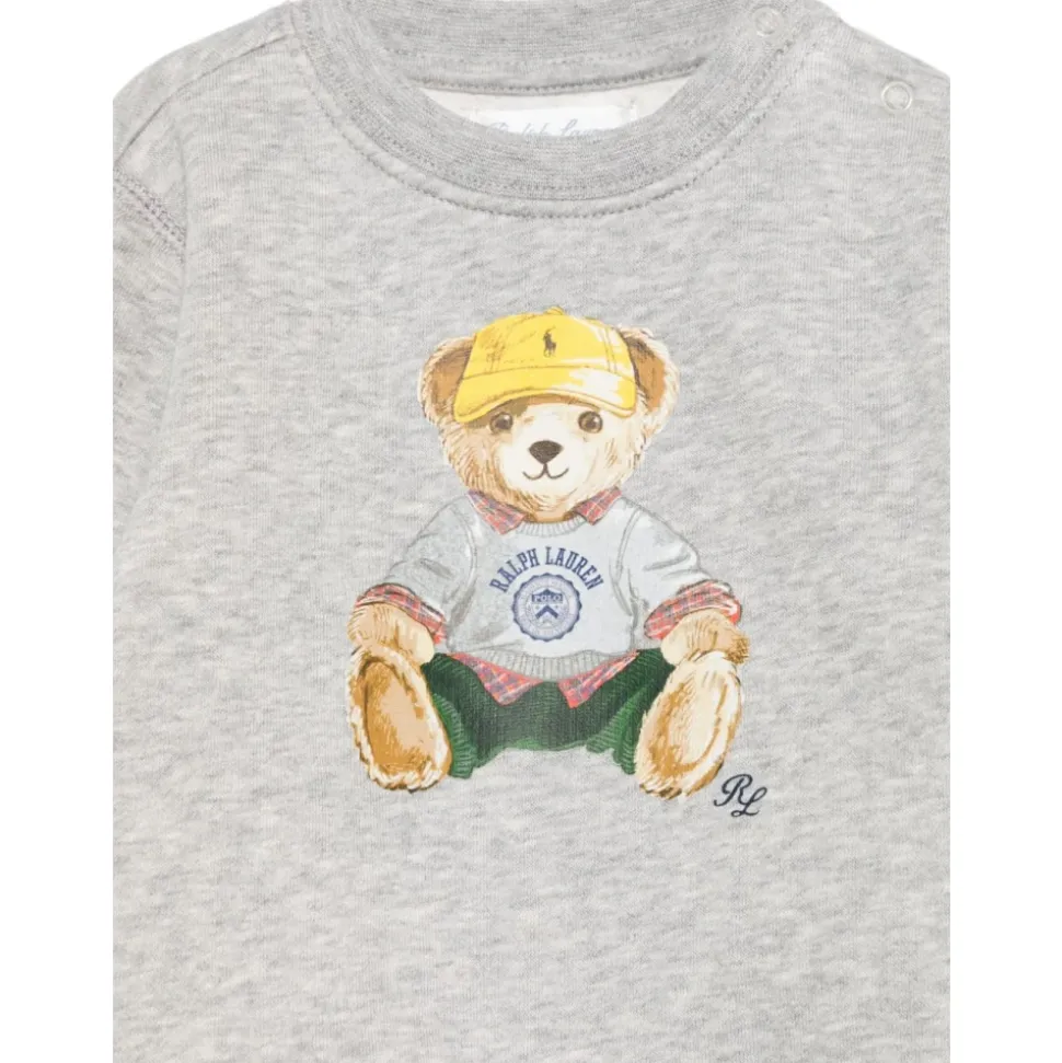 Bjørnemønster Crew Neck Sweater
