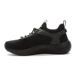 black casual closed sneakers