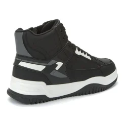 black casual fritidssko med lukket front