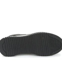 black casual fritidssko med lukket front