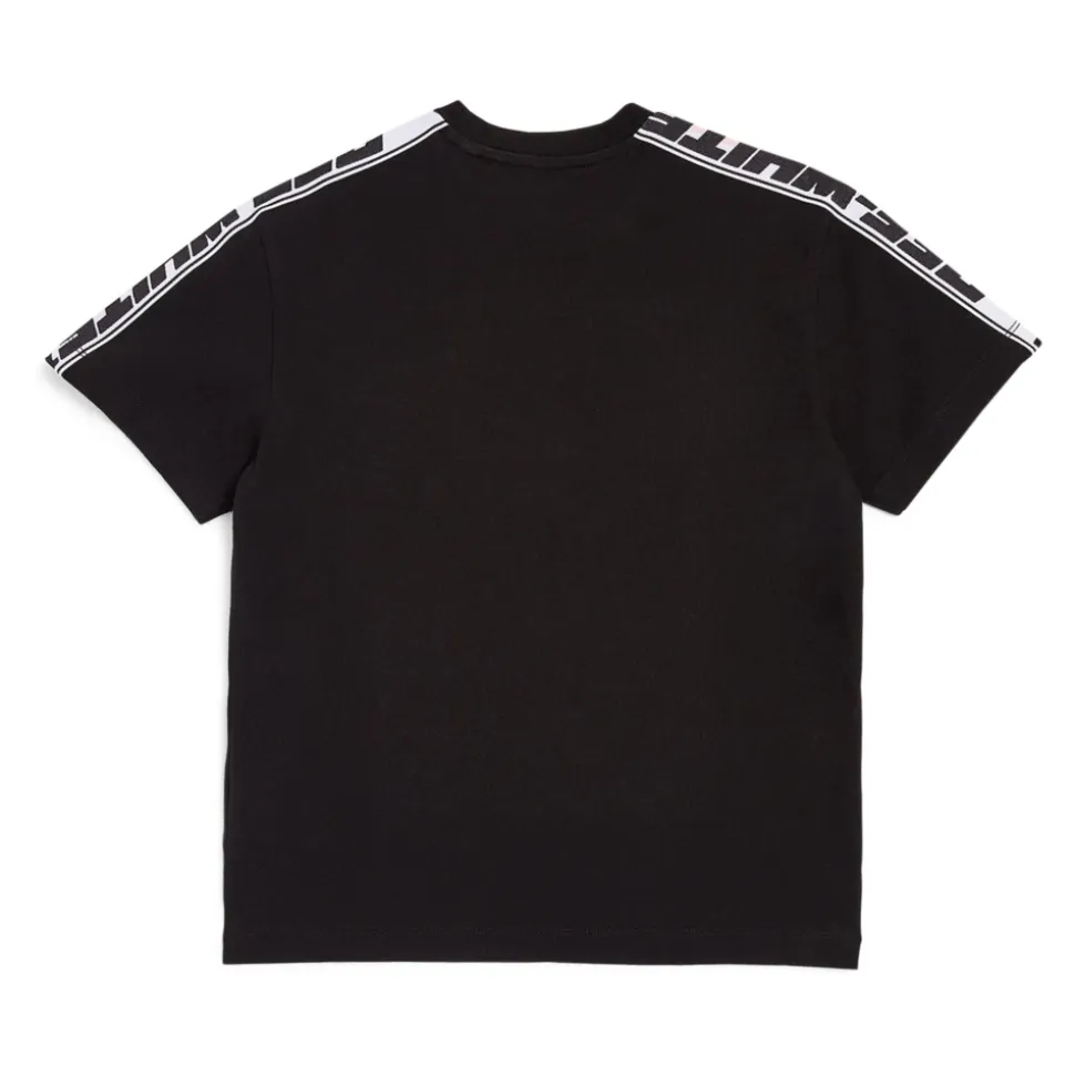 Black Logo Stripes T-Shirt