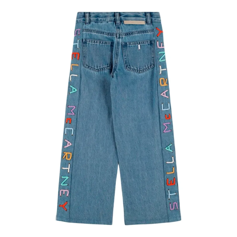 Blå Denim Loose Fit Jeans