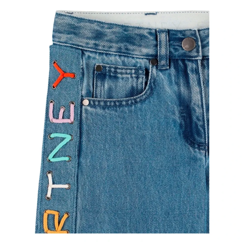 Blå Denim Loose Fit Jeans