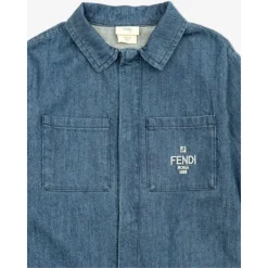 Blå Denim Skjorte for Baby Gutter