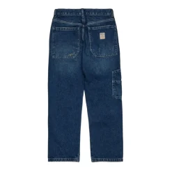 Blå Jeans med Frontknappelukking
