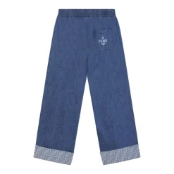 Blå lettvekts denim bukser