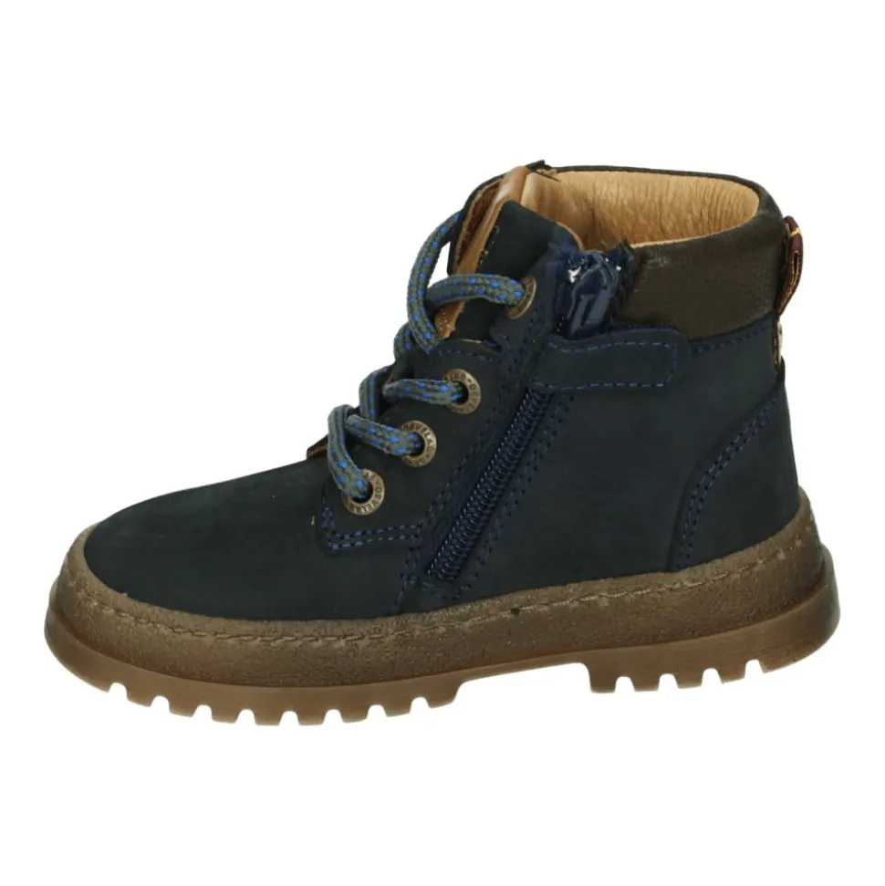 Blå Nubuck Gutt Sko