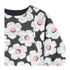 Blomstertrykk Svart Kjole