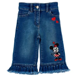 Blåstein Denim Jeans med Galetta