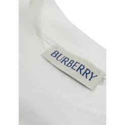 Body med Burberry Check-logo i kursiv skrift i bomull