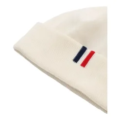 Bomullsbeanie med brettet kant og logodetalj