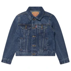 Bomullsdenim Truckerjakke
