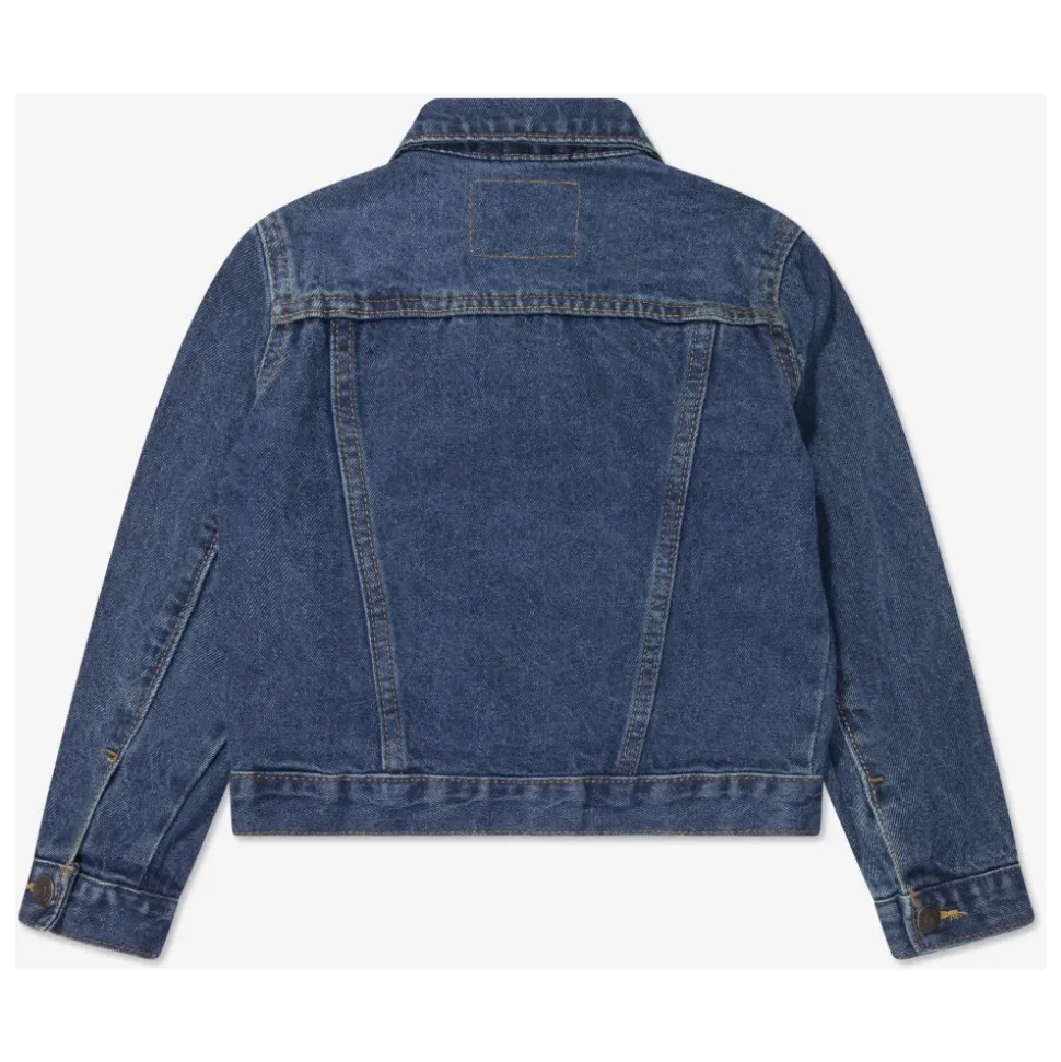 Bomullsdenim Truckerjakke