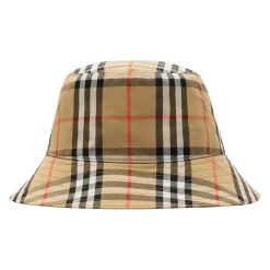 Bomullshatt i Burberry-rutmønster