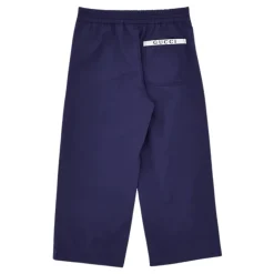 Bomulls Poplin Plisserte Bukser