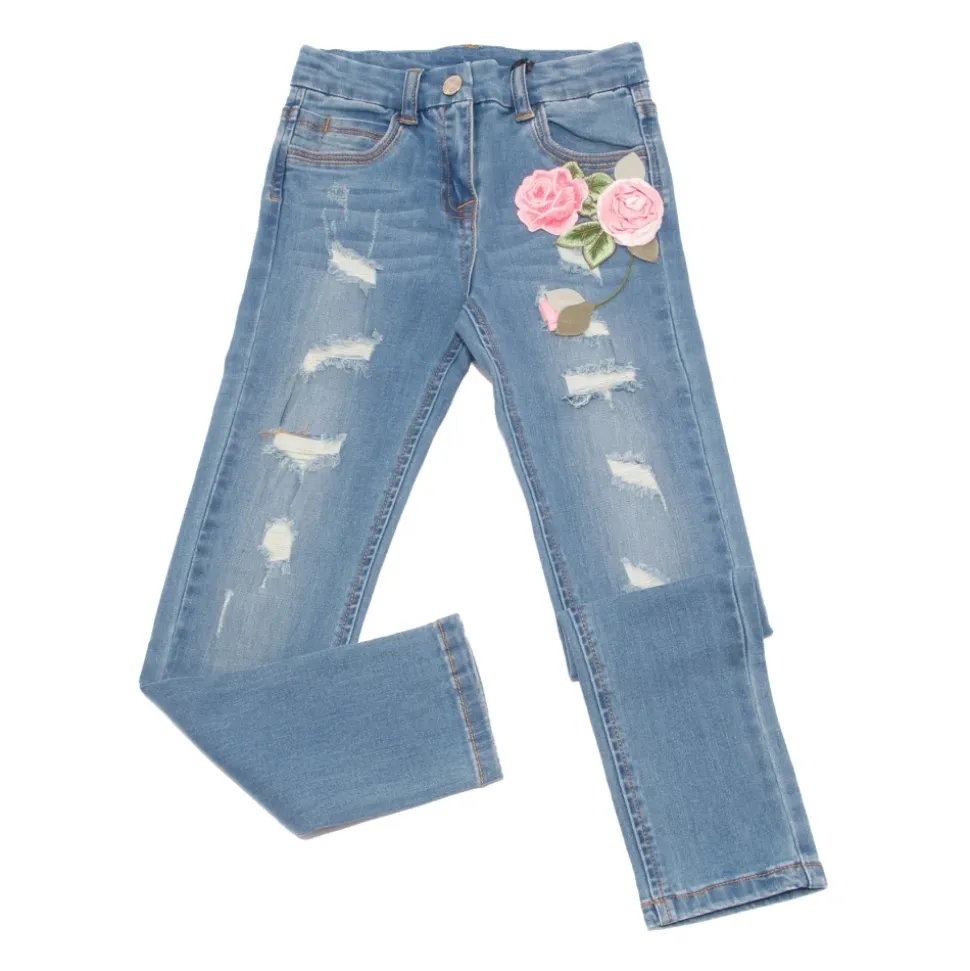 Broderte denimjeans