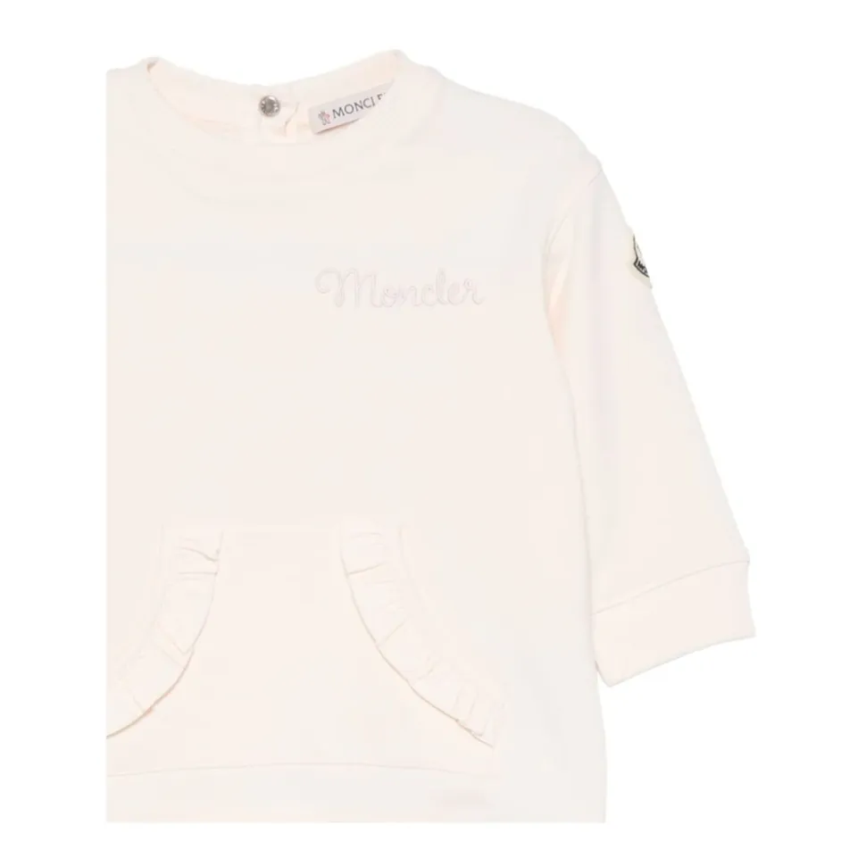 Brodert Logo Bomulls Sweatshirtkjole
