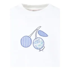 Brodert Logo Hvite T-skjorter og Polos