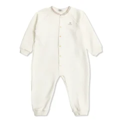 Brodert Matelassé bomullsjersey-sovedress