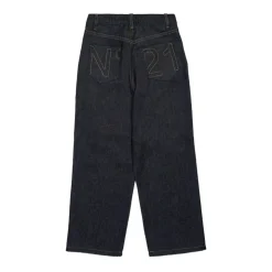 Brodert Navy Blue Barne Jeans