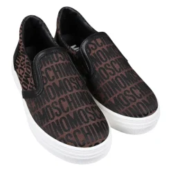 Brun Slip On Sko med Elastiske Detaljer