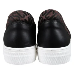 Brun Slip On Sko med Elastiske Detaljer