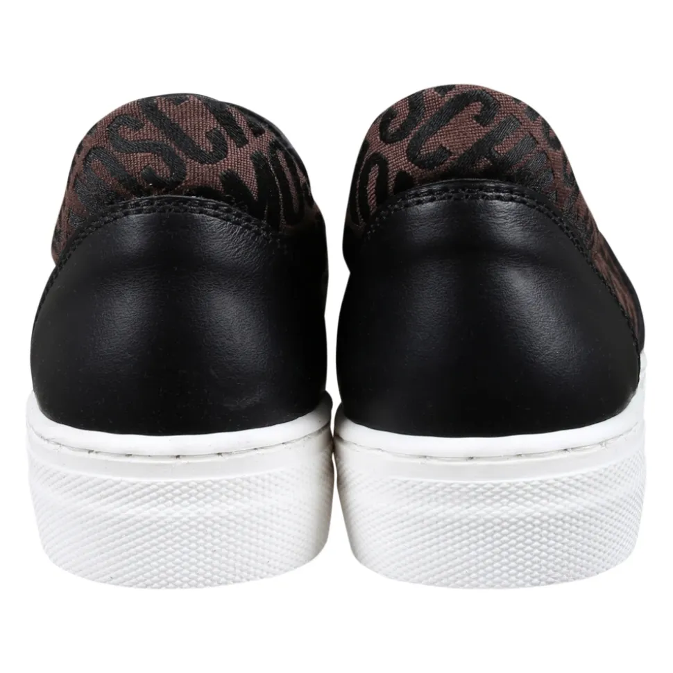 Brun Slip On Sko med Elastiske Detaljer