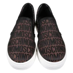 Brun Slip On Sko med Elastiske Detaljer