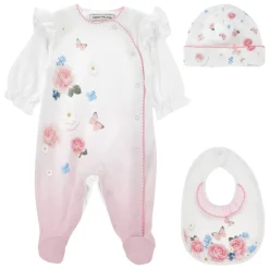 Butterflies and Flowers Babygrow Sett