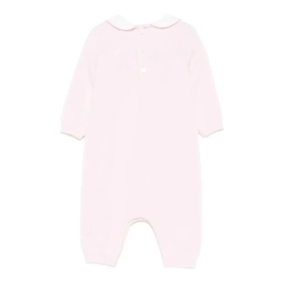 Cable-knit Cotton Romper