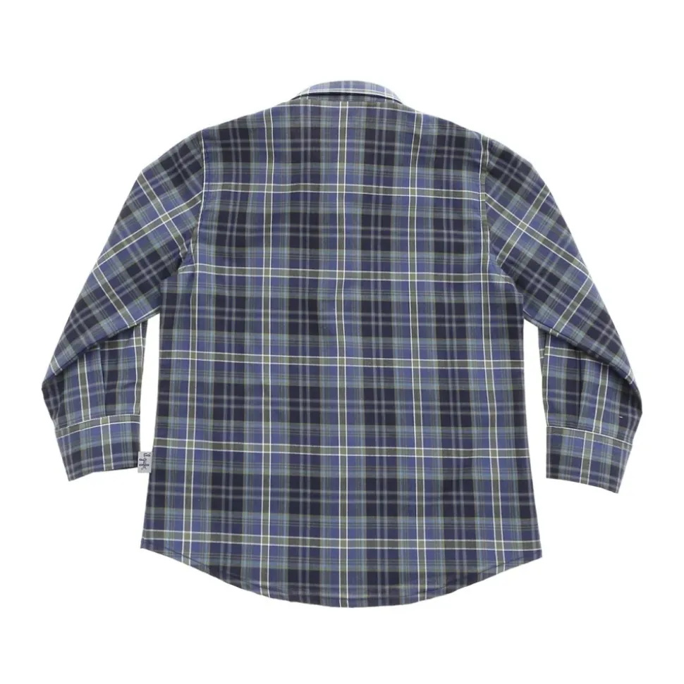 Camicia in cotone e lyocell check