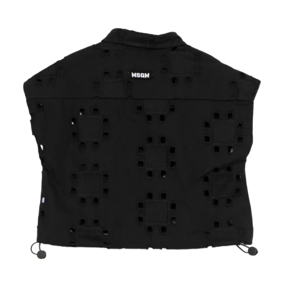 Camicia in sangallo smanicata