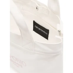 Canvas Shopper Bag med Logobroderi