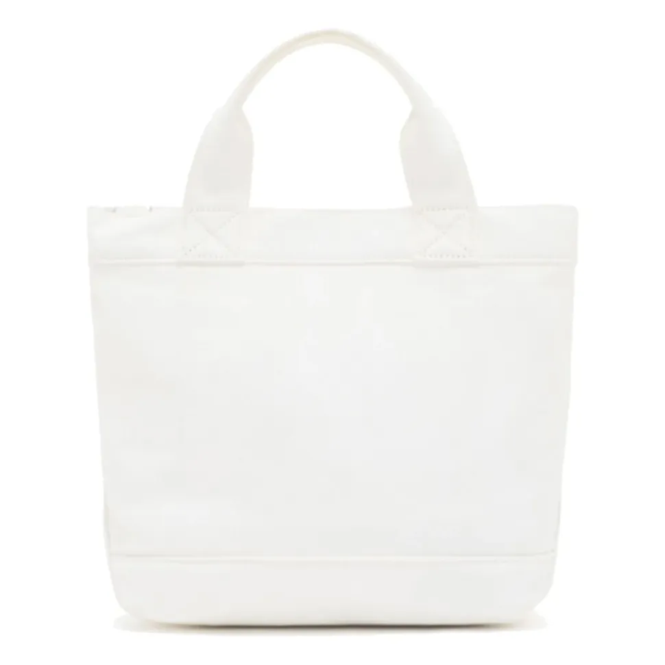 Canvas Shopper Bag med Logobroderi